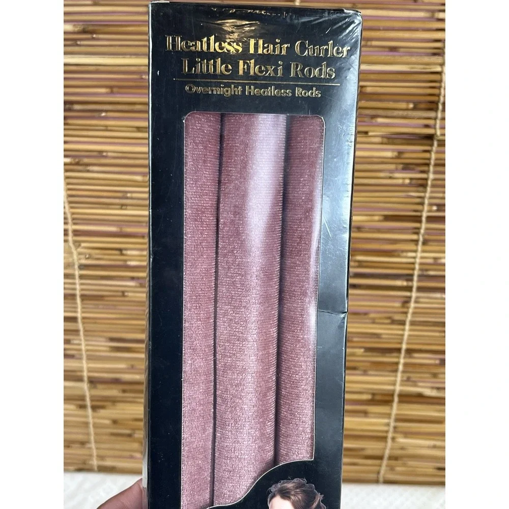 heatless hair curlers Little Flexible‎ Rods  Overnight Heatless Rods Dark Pink